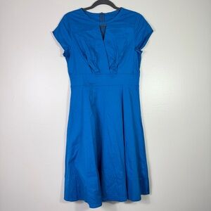 Pin Up Style Bright Blue Dress